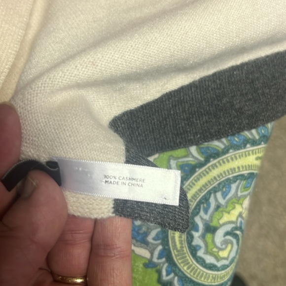 Talbots cashmere color block scarf - Picture 3 of 6